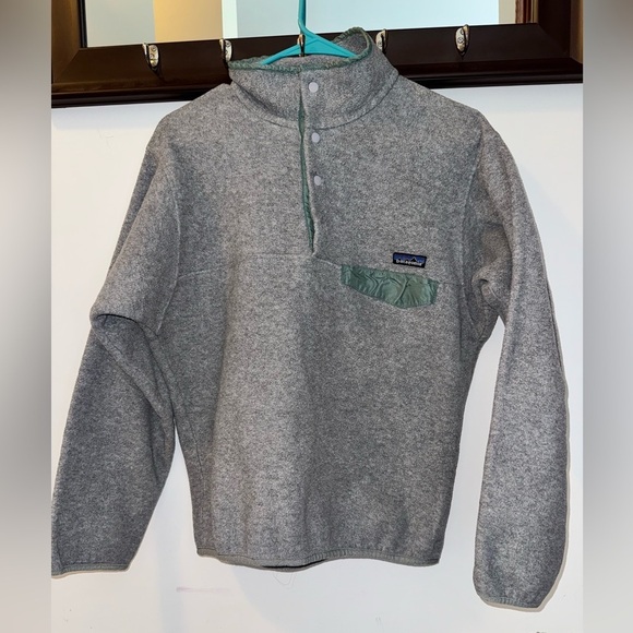 Patagonia Gray Men's Synchilla Snap-T® Pullover Style #25450_VINTAGE Size Small - Picture 1 of 8